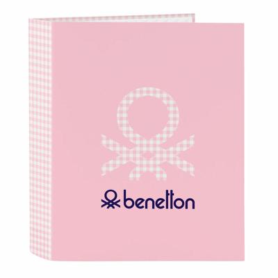 Ringmap Benetton Vichy Roze A4 27 x 33 x 6 cm Ringmap Benetton Vichy Roze A4 27 x 33 x 6 cm