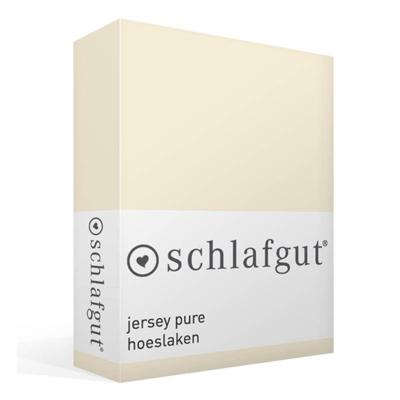 Schlafgut Schlafgut Pure Jersey Hoeslaken S - 90x190 - 100x220 132 Yellow Light