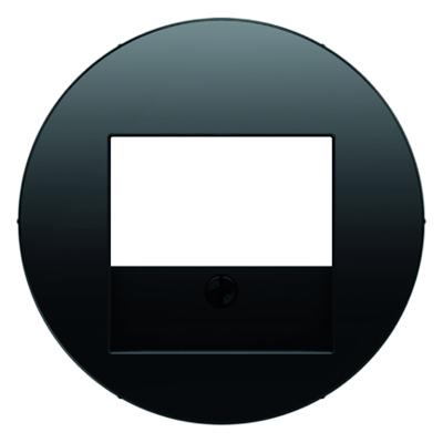 Berker centraalplaat luidsprekerstopcontact R1-R3 zwart