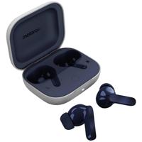 motorola Moto Buds: draadloze hoofdtelefoon, uitstekend geluid en audio met hoge resolutie, dynamische actieve ruisonderdrukking, optimale integratie in het motor-ecosysteem, marineblauw - thumbnail