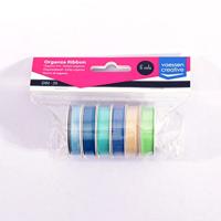 Vaessen Creative • organzalint 6 kleuren 6mmx2m baby blauw - thumbnail