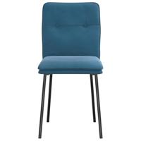 Eetkamerstoelen 2 st fluweel blauw - thumbnail