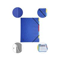 Exacompta Sorteermap 7-delig, blauw - thumbnail