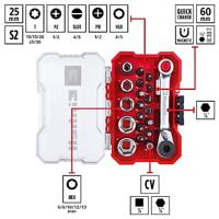 Einhell 118683 Dopsleutel-bitinzetset 1/4 (6.3 mm) 21-delig - thumbnail