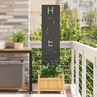 Tuin Privacy Screen Zwart 32 x 140 cm Koudgewalst staal - thumbnail