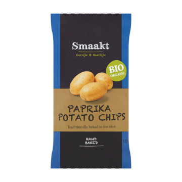 Smaakt Bio Potato Chips Paprika 125 g bij Jumbo
