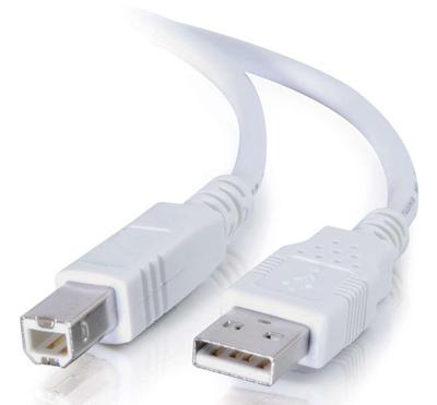 C2G USB 2.0 A/B Kabel 1 m - USB kabel (USB A, USB B, 1 m, 0.059 kg (0.13 lbs) Wit