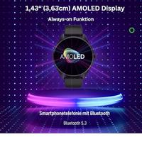 Smartwatch beafon WATCH 402 43 mm 1,43" Zwart - thumbnail