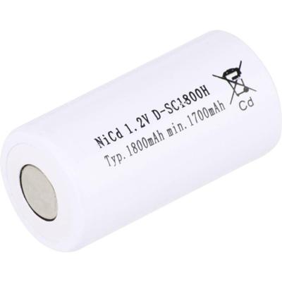 Mexcel SC1800H Speciale oplaadbare batterij Sub-C Geschikt voor hoge temperaturen, Flat-top NiCd 1.2 V 1800 mAh 1 stuk(s)