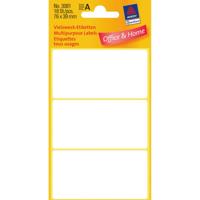 Etiket Avery Zweckform 3081 76x39mm wit 18 etiketten | 10 stuks - thumbnail