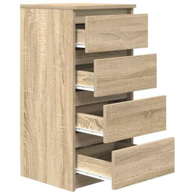 Dressoir 37,5x35x76cm bewerkt hout sonoma eikenkleurig