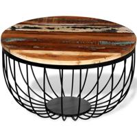 Salontafel massief gerecycled hout - thumbnail