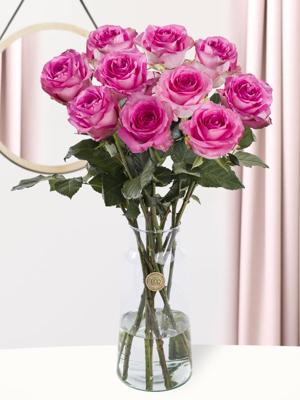 10 roze rozen - Revival - XL rozen