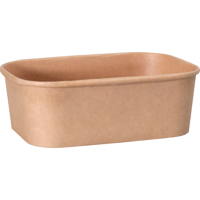 Depa Bak | Karton + PP | 750ml | maaltijdcontainer | 169x117x56mm | bruin | 300 stuks - thumbnail