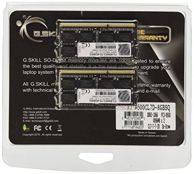 G.Skill 8 GB DDR3-1066 Kit laptopgeheugen G.Skill 8 GB DDR3-1066 Kit laptopgeheugen