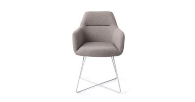 Jesper Home Kinko eetkamerstoel Earl Grey cross white
