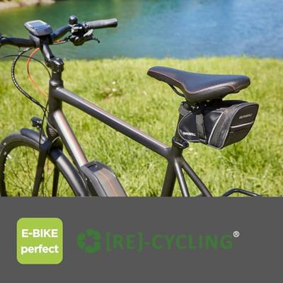 Basil sport design frametas m - zwarte fietstas - 1,7l - waterafstotend - klittenbandbevestiging
