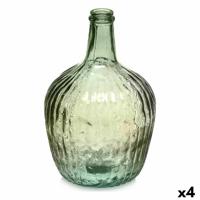 Decoratieve fles Gift Decor 2255/04R-G 2255/04R-G Groen Strepen 4 L 17 x 29 x 17 cm Decoratie (4 Stuks) - thumbnail