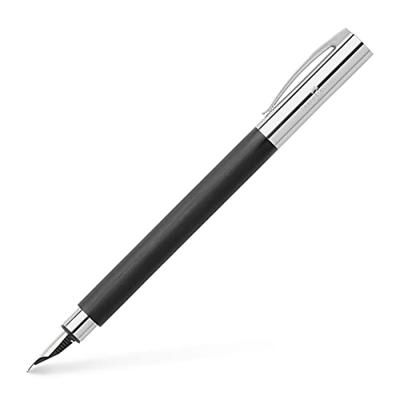 Vulpen Faber-Castell FC-148140 Ambition zwart geborsteld edelhars M - thumbnail