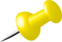 Alco AL-662-13 Pushpins Doosje A 40 Stuks Geel - thumbnail