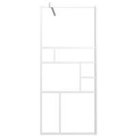 Inloopdouchewand 90x195 cm ESG-glas wit - thumbnail