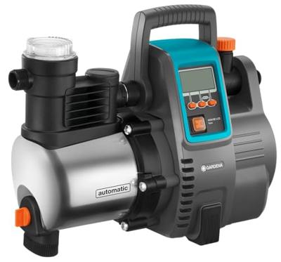 Gardena Hydrophore Pump 6000/6E LCD Inox 1300W - Capacity 6000 l/h, 5.5 bar & Dry-Running Protection. - thumbnail