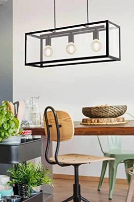 Eglo Hanglamp 3 lichts zw/helder &apos;charterhouse&apos;