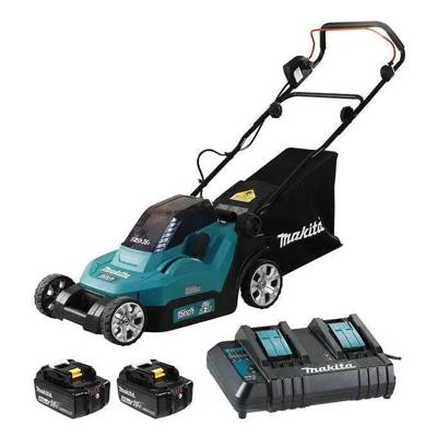 Makita DLM382CM2 Accu Grasmaaier 38cm 2x18V 4.0Ah Makita DLM382CM2 Accu Grasmaaier 38cm 2x18V 4.0Ah
