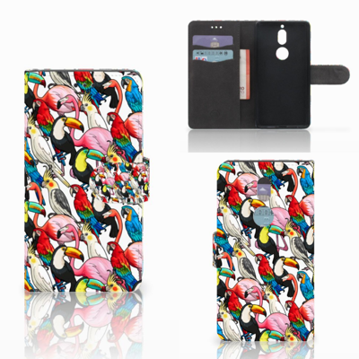 Nokia 7 | Telefoonhoesje | Met pasjeshouder | Birds