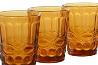 Glazenset Home ESPRIT Amber Kristal Met reliëf 240 ml (6 Stuks) - thumbnail