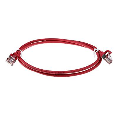 ACT DC7505 LSZH U/FTP CAT6A Datacenter Slimline Patchkabel Snagless | RJ45 Connectoren | Rood | 5 meter