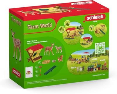Schleich farm world de bosdieren voeren 42658 - thumbnail