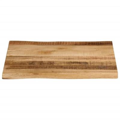 Tafelblad met natuurlijke rand 60x60x2,5 cm massief mangohout