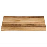 Tafelblad met natuurlijke rand 60x60x2,5 cm massief mangohout - thumbnail