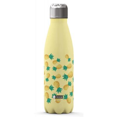 Total Juggling thermosfles Ananas 500 ml staal geel