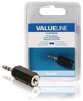Valueline VLAB22930B tussenstuk voor kabels 3.5mm 2.5mm Zwart - thumbnail