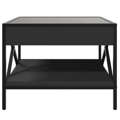 Salontafel met Infinity LED 50x50x38 cm zwart Salontafel met Infinity LED 50x50x38 cm zwart