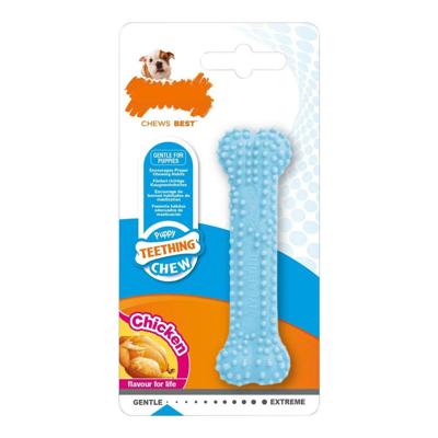 Kauwspeelgoed voor honden Nylabone Blauw Kip Blue Thermoplast Maat XS Puppy's