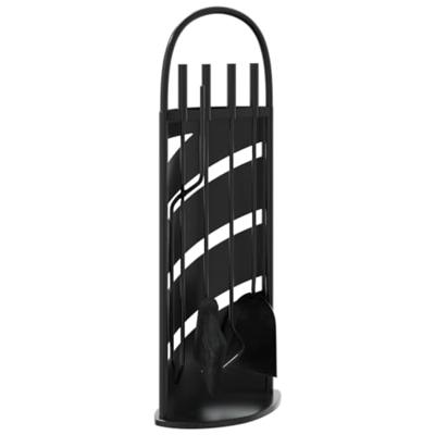 VidaXL 5-delige openhaardgereedschapset 23x15x66 cm staal