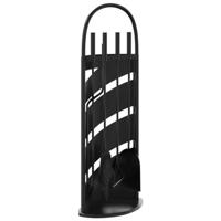VidaXL 5-delige openhaardgereedschapset 23x15x66 cm staal - thumbnail
