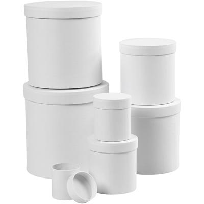 Creativ Company Ronde dozen wit, 7st. Creativ Company Ronde dozen wit, 7st.