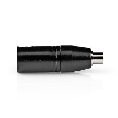 XLR-Adapter | XLR 3-Pins Male - RCA Female | 1 St | Metaal - thumbnail