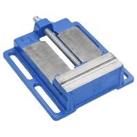 VidaXL Bankschroef voor kolomboormachine 150 mm gietijzer blauw - thumbnail