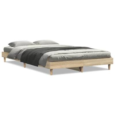 Bedframe zonder matras hout sonoma eikenkleurig 120x200 cm