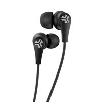 JLab JBuds pro bluetooth draadloze oordopjes met 10 mm titanium oordopjes en ruisisolatie, inclusief op maat gemaakte gelpunten en cush vinnen, zwart - thumbnail