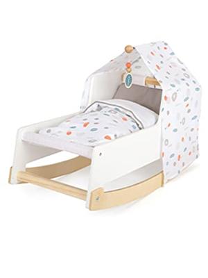 Small Foot houten schommel poppenbed little button Small Foot houten schommel poppenbed little button