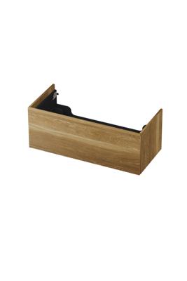 INK - Onderkast 1 Lade Push 2 Open Bestaande Uit - 1000x450x376 Mm - Massief Eiken Aqua