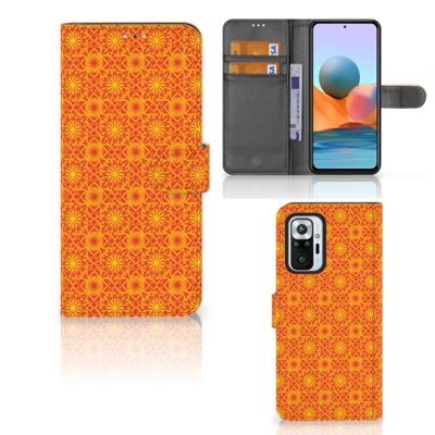 Xiaomi Redmi Note 10 Pro | Telefoon Hoesje | Batik Oranje Xiaomi Redmi Note 10 Pro | Telefoon Hoesje | Batik Oranje