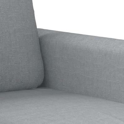 Tweezitsbank 140 cm stof lichtgrijs