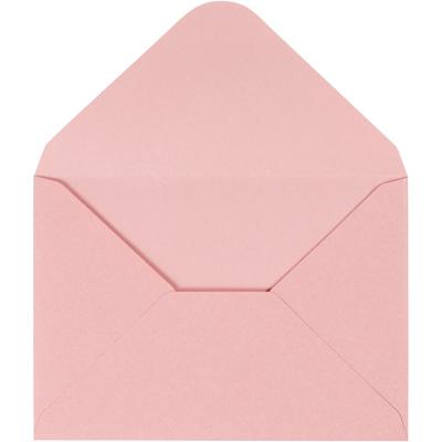 Creativ Company Enveloppen, afmeting envelop 11,5x16 cm, 110 gr, lichtrood, 10 stuk/ 1 doos